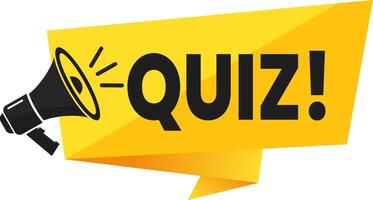 Quiz Announcement Test Your Knowledge vector