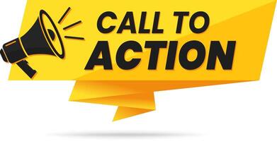Engaging Call to Action Announcement with Megaphone Icon vector