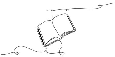 Line art book open read education illustration school one continuous icon. Sketch book line doodle hand bible background library drawn stack outline old shelf paper research pen study write. vector