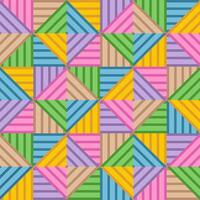 Modern Colorful Stripes Geometric Lines Seamless Pattern vector