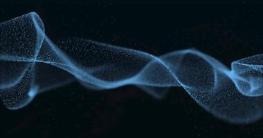 Metamorphoses of tissue from particles. Curls of colored smoke. Abstract wavy background.417 video