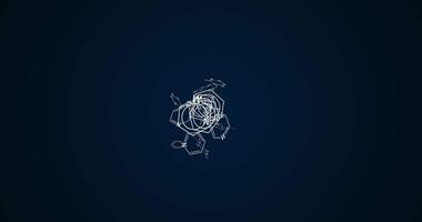 Scattering different variants of the design of the structural formulas of pyridine. Chemical fantasies. Abstract animation.43 video