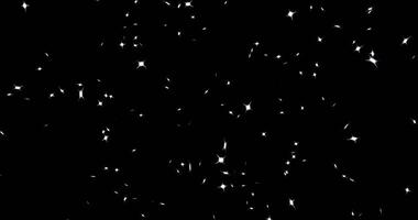 a explosão do abstrato fogos de artifício, a espalhamento do partículas dentro a Formato do quatro pontas estrelas. abstrato animação.857 video