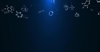 Scattering different variants of the design of the structural formulas of pyridine. Chemical fantasies. Abstract animation.42 video