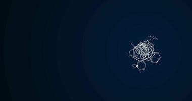 Scattering different variants of the design of the structural formulas of pyridine. Chemical fantasies. Abstract animation.41 video
