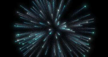 A single explosion of fireworks. Festive fireworks. Abstract animation.963 video
