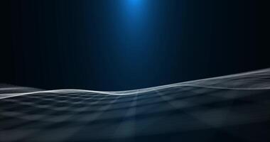 An abstract ocean with a surface of intertwined dots and lines. Abstract Digital Network742 video
