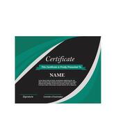 luxury certificate template vector
