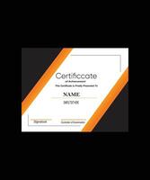 black color certificate design vector