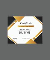 certificate of achievent template vector