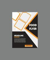Resturant food flyer layout vector