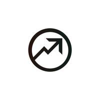 Growth Arrow Icon Upward Trend Symbol for Business Finance and Analytics Design vector