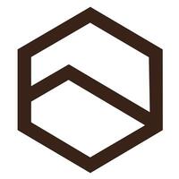 Modern Hexagon Abstract Logo Minimal Geometric Symbol for Branding Business and Architecture vector