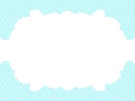 Soft Pastel Blue Background Featuring a Gentle White Cloud-like Bubble Shape for Dreamy Designs vector