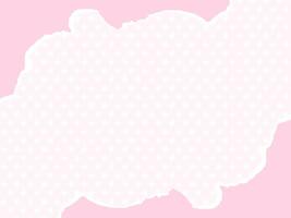 Delicate Pastel Pink Background Featuring a Subtle Cloud-like Bubble Shape for Sweet and Gentle Themes vector
