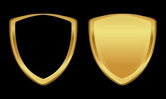 Classic Metallic Defense Icons in Polished Gold for Emblems, Badges, and Layered Graphic Designs vector