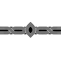 Geometric Patterned Divider, Elegant Minimalist Element vector