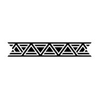 Geometric Black Border On White Background - Triangle vector