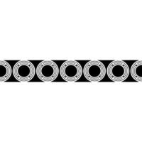 Geometric Circle Pattern On White Background vector