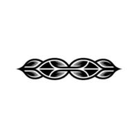 Minimalist Ornamental In Black Symmetrical Decorative Border vector