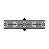Minimalist Geometric Border With Snowflake Accents vector