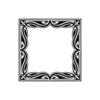 Elegant Art Deco Frame With Radial Burst Background vector