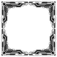 Futuristic Cybernetic Frame On White Background vector