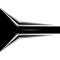 Abstract Black White, Geometric Arrows Lines, Minimalist Background vector