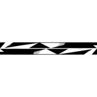 Abstract Geometric Stripe With Black Triangles On White vector