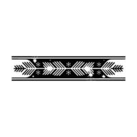 Elegant Black White Winter Border With Sparkles vector