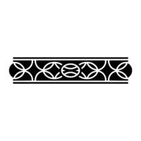Geometric Border, Black And White Pattern For Decoration vector