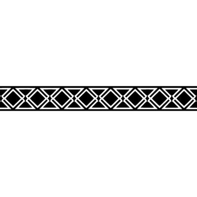 Geometric Black Border On White Background Minimalist Element