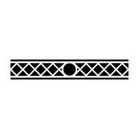 Geometric Border Diamond Pattern With Circle Element vector