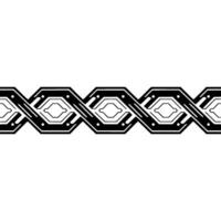 Geometric Black White Pattern, Abstract Border, Minimalist Aesthetic vector