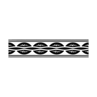 Minimalist Leaf Border Black and White, Ornamental Pattern vector