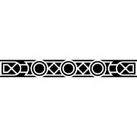 Minimalist Geometric Border, , Black and White, Elegant vector