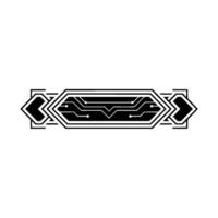 Abstract Tech Circuit Board on White, Minimalist vector