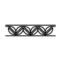 Geometric Black Leafy Pattern on Grayscale Background vector