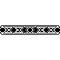 Black White Geometric Border, Minimalist Ornament vector