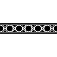 Geometric Black and White Border with Gradient Background vector