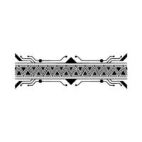 Abstract Tech Border Geometric with Circuitry Elements vector