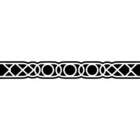 Geometric Black White Border on Light Grey Background vector