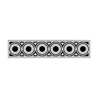 Abstract Geometric Circle Border, Modern Minimalist vector