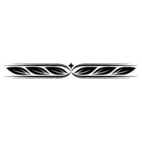 Elegant Black Leafy Border on White Background 1 vector