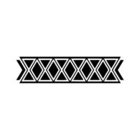 Geometric Border , Monochromatic Pattern, Decorative Element vector
