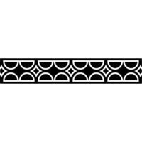 Geometric Black White Border on Grayscale Background vector