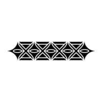Geometric Black and White Ornament, Repeating Pattern, Minimalist vector