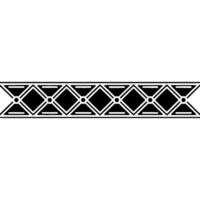 Geometric Border Black Diamonds Decorative Line on Gradient Background vector