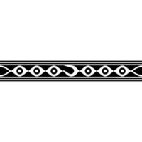Monochrome Geometric Border, Minimalist Pattern , Decorative Element vector