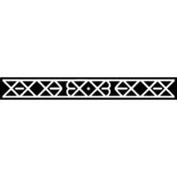 Geometric Black and Silver Border Element, Minimalist vector